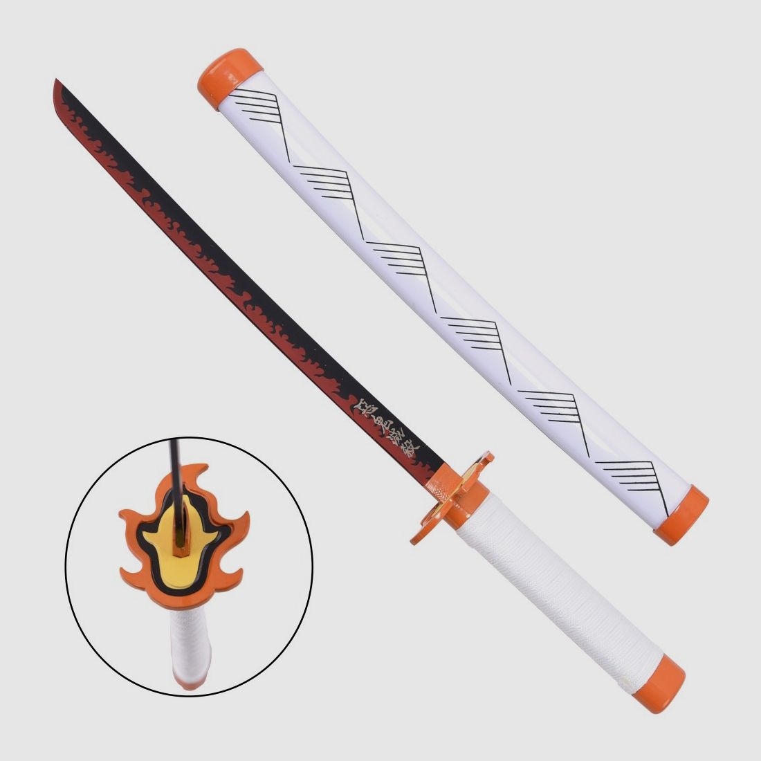 Mini Katana Kyojuro Rengoku inklusive Scheide
