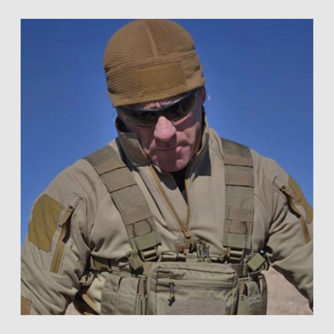HELIKON-TEX RANGE BEANIE CAP® GRID FLEECE  OLIVE