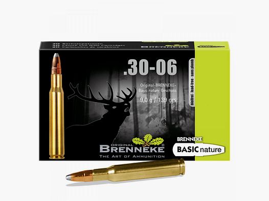 Brenneke .30-06 Sprg. 139GR Natura di base 20 cartucce