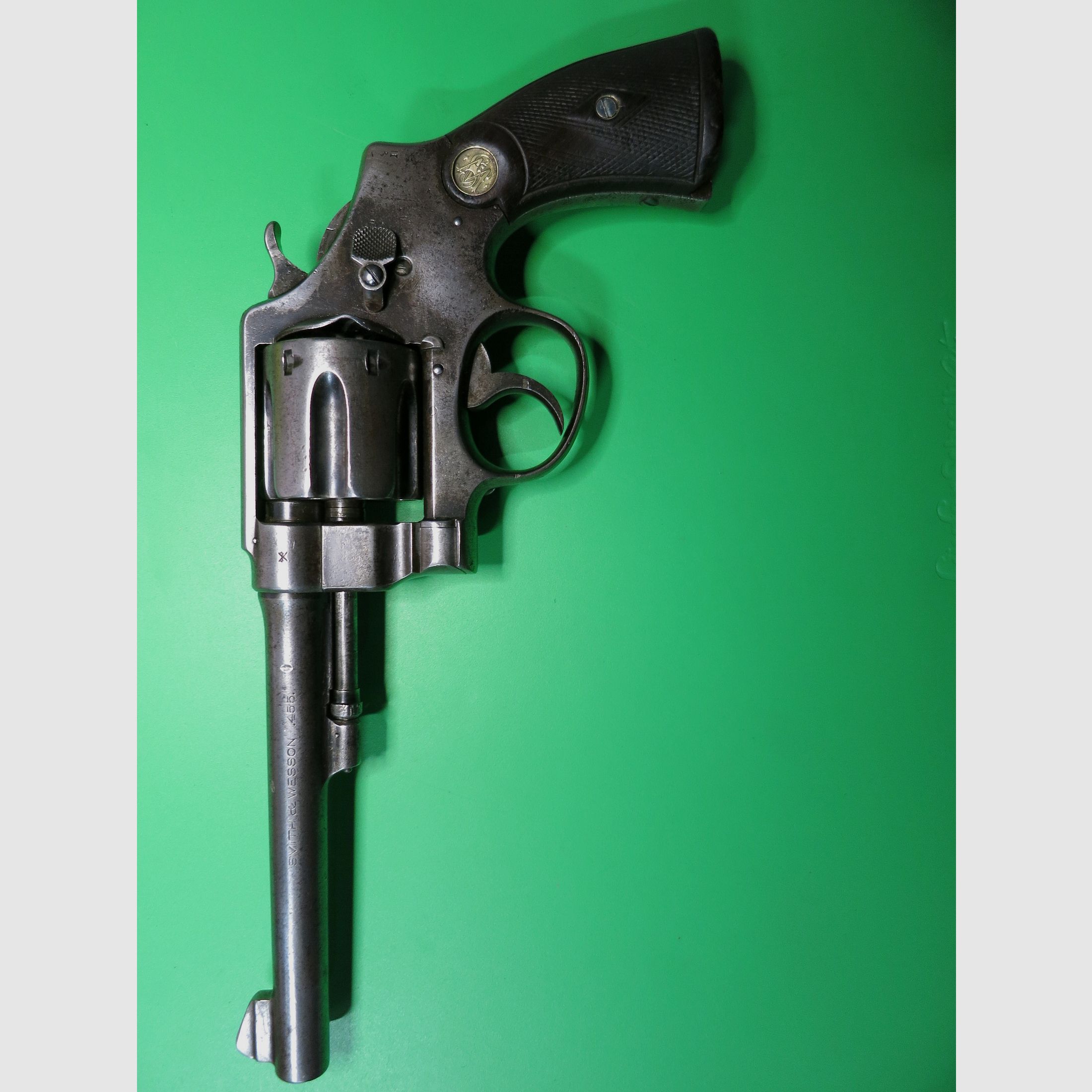 Rewolwer SMITH&WESSON model 44, M1915, .455Webley WKI US Army + UK, model 1 -Triplelock #73, zdjęcie 8 z 14