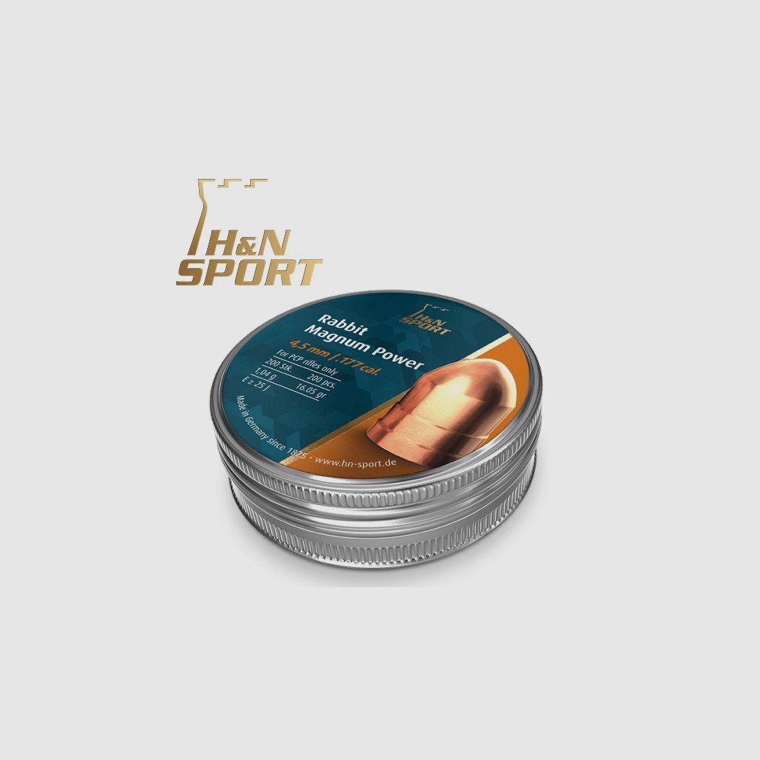 H&N Rabbit Magnum Power Diabolo cal. 4,50 mm. Boîte de 200 pcs. de 1,04 g.