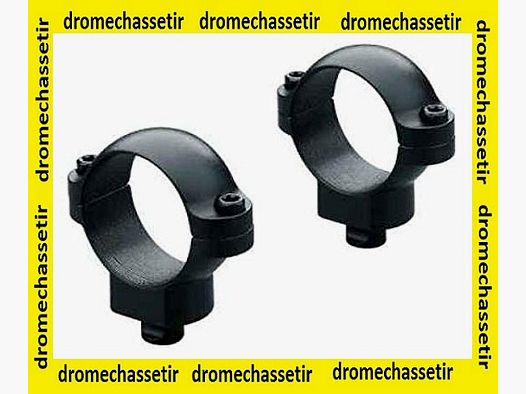 Lot de 2 colliers Leupold QR acier, Bas diametre 25,4mm, ref 49974