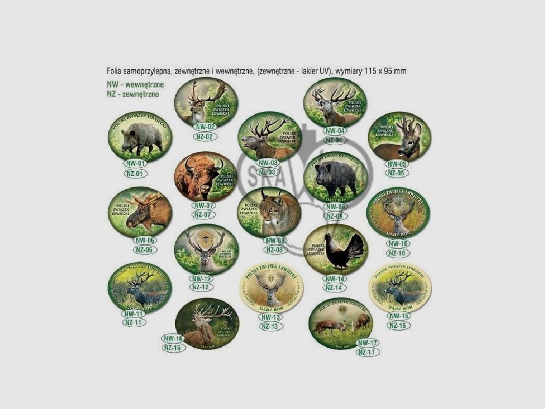 Outdoor-Jagdaufkleber – Tiere, Bild 1 von 4