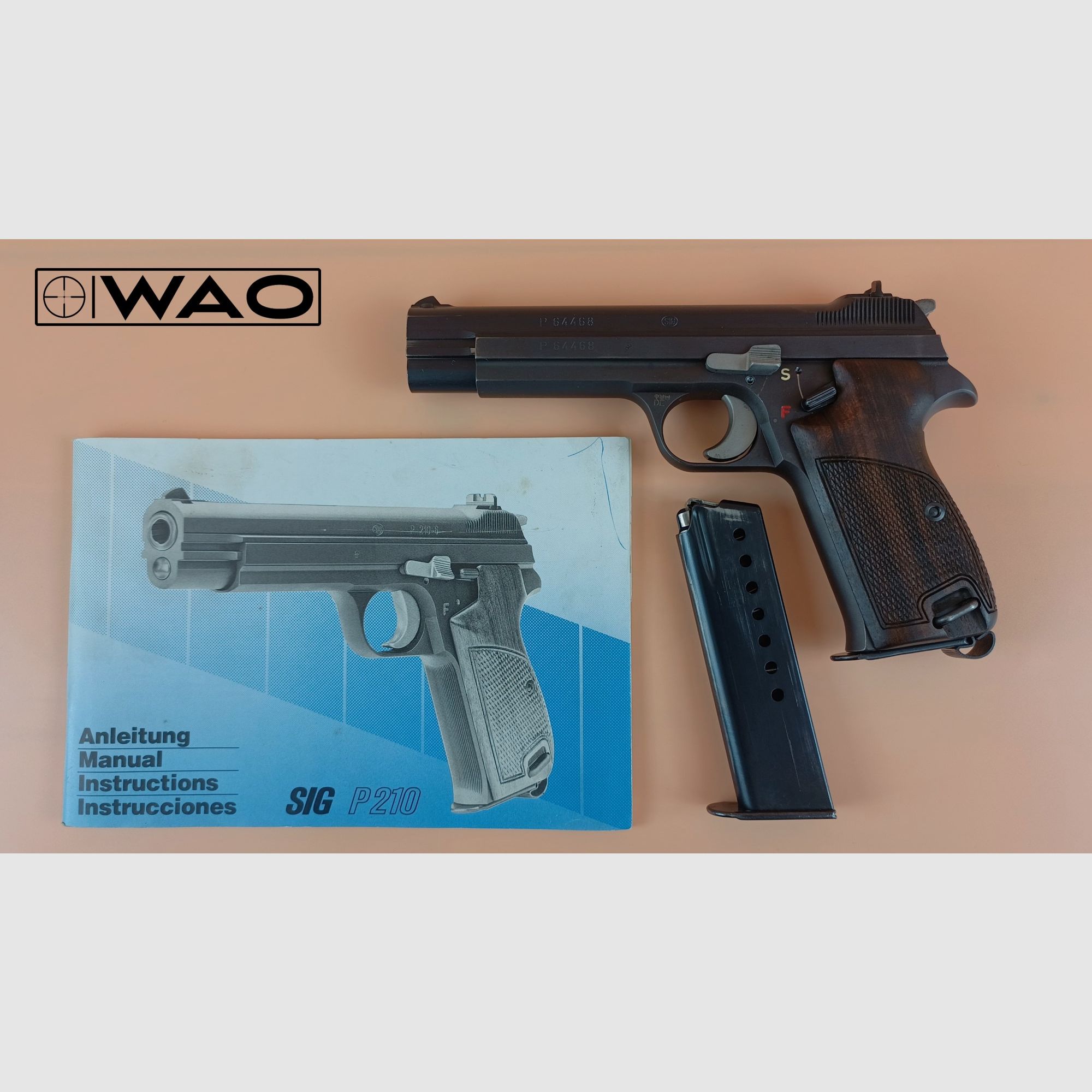 SIG P210-2, P 210-2, Kal. 9mmLuger *Set mit Wechselsystem Kal. .22lr*, Bild 7 von 13