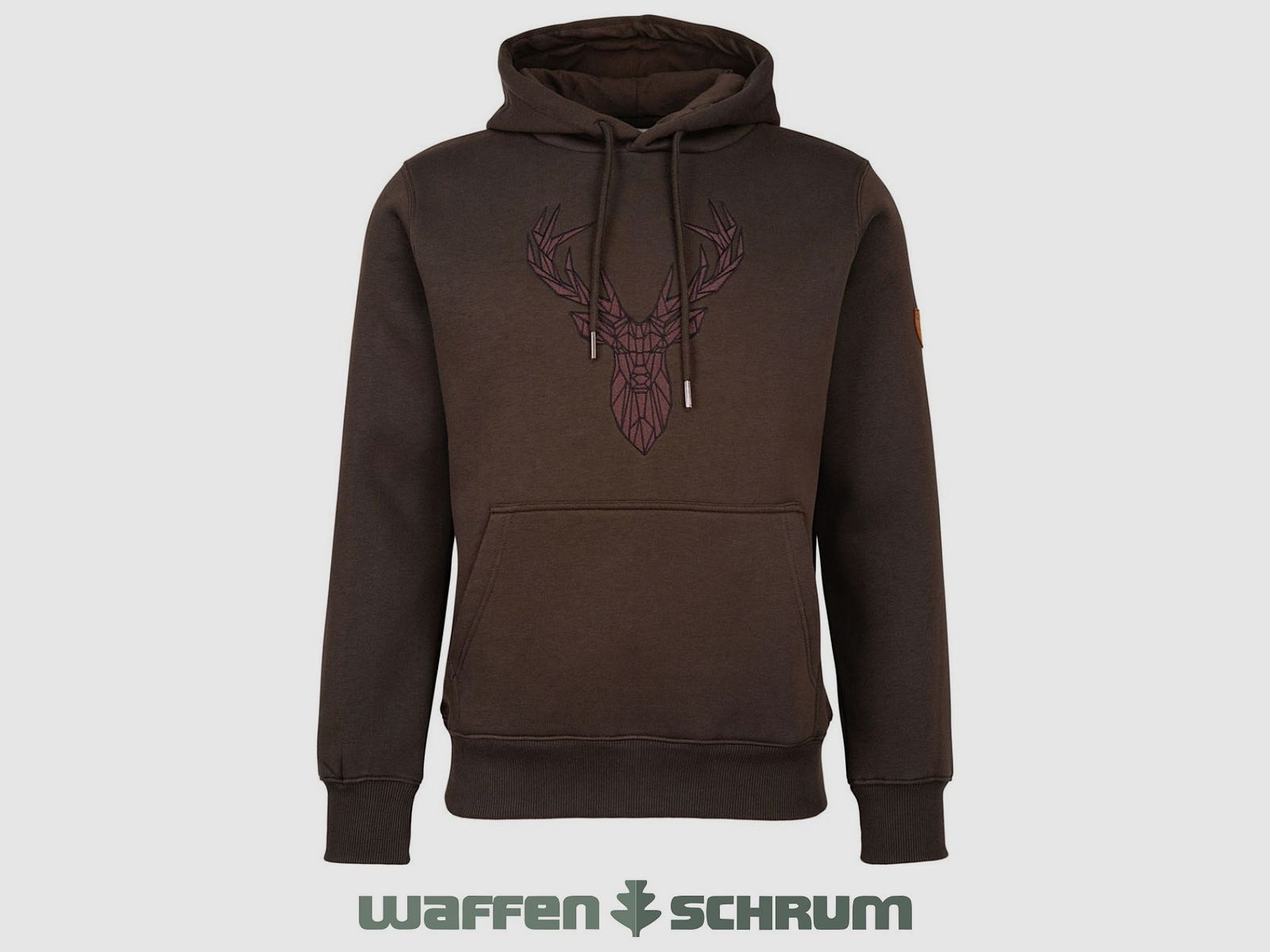 Hubertus Hoodie Hunting Hirsch Oliv/braun