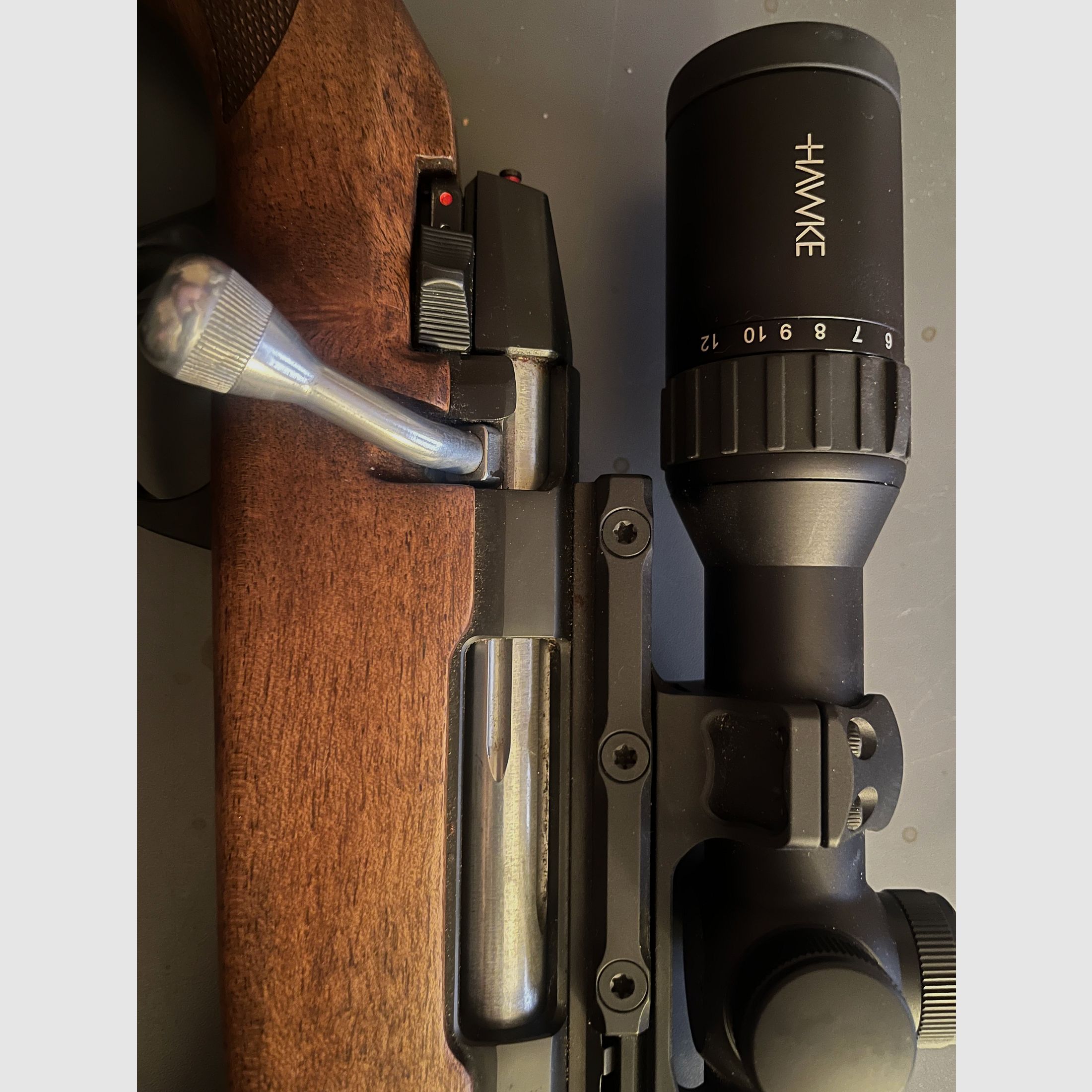 Brenner BR20 Holzschaft Kal, 308 mit HAWKE ENDURANCE 3-12*56. LA 4, Mündungsgewinde 2 x MAGAZIN