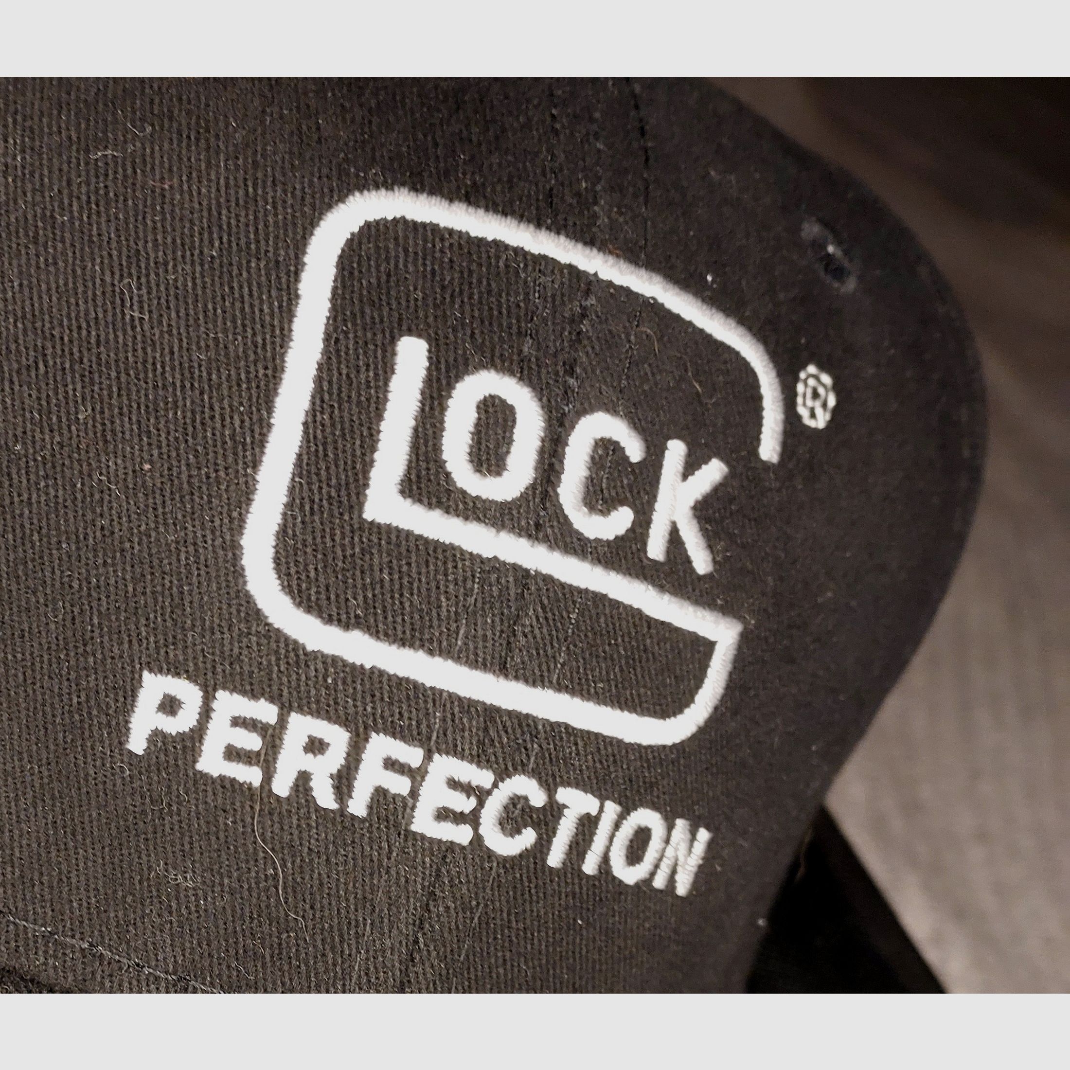 GLOCK Baseball Cap "Perfection" - Black/White - Official Merchandise