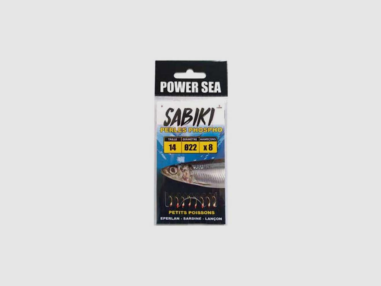 Montaggio Sabiki Powerline Perle Fosforescenti n°18 (x8)