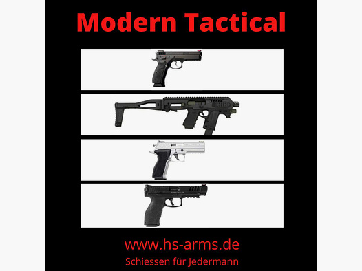 hs-arms Schießen für Jedermann - Paket 3 - Kurzwaffen - Modern Tactical