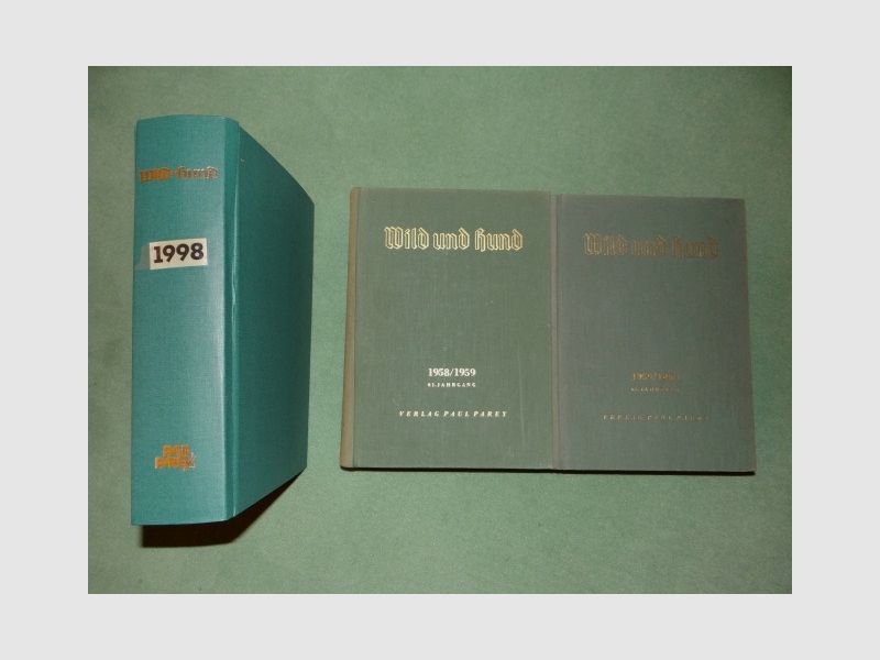 Wild & Hund Jagdzeitschriften gebunden 1958-1998