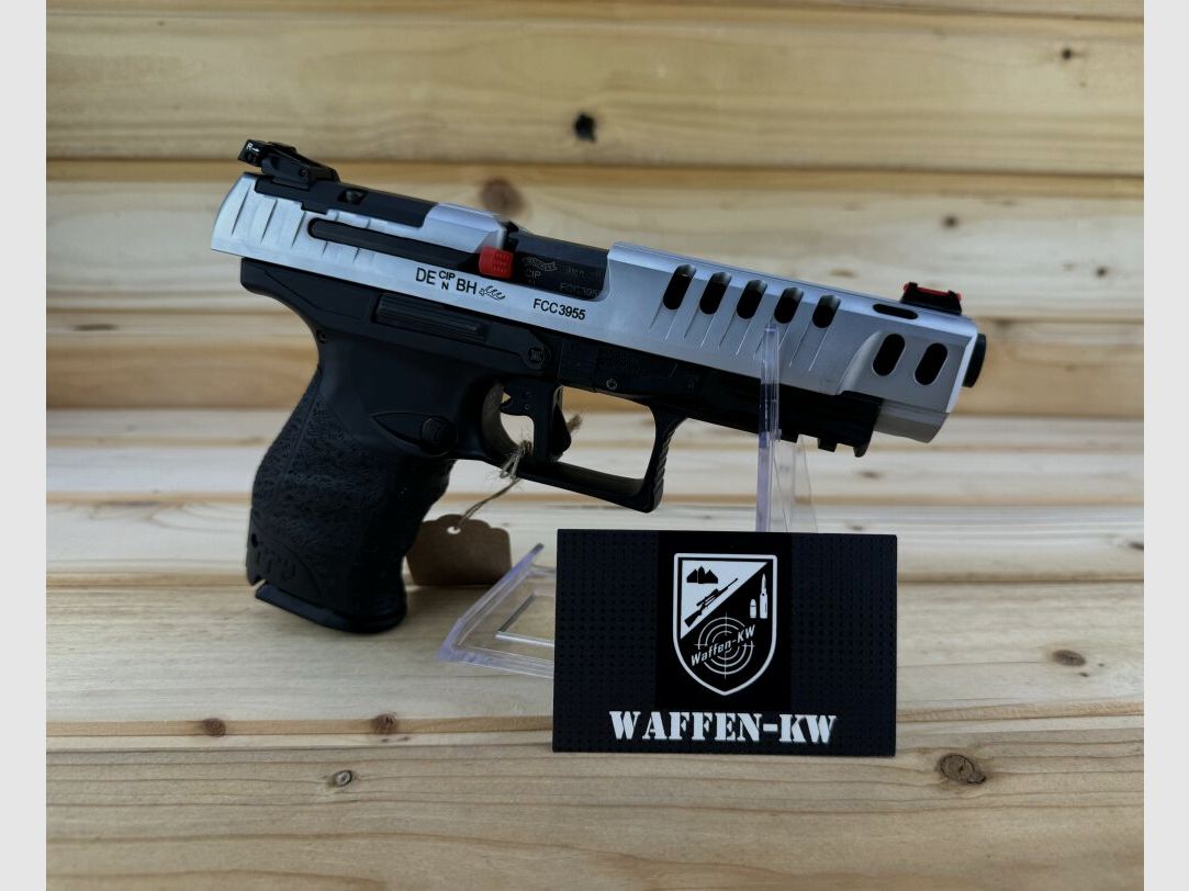 Demonstration weapon Walther semi-automatic pistol Q5 Match 9x19 INT. 15R in black s 9mmLuger