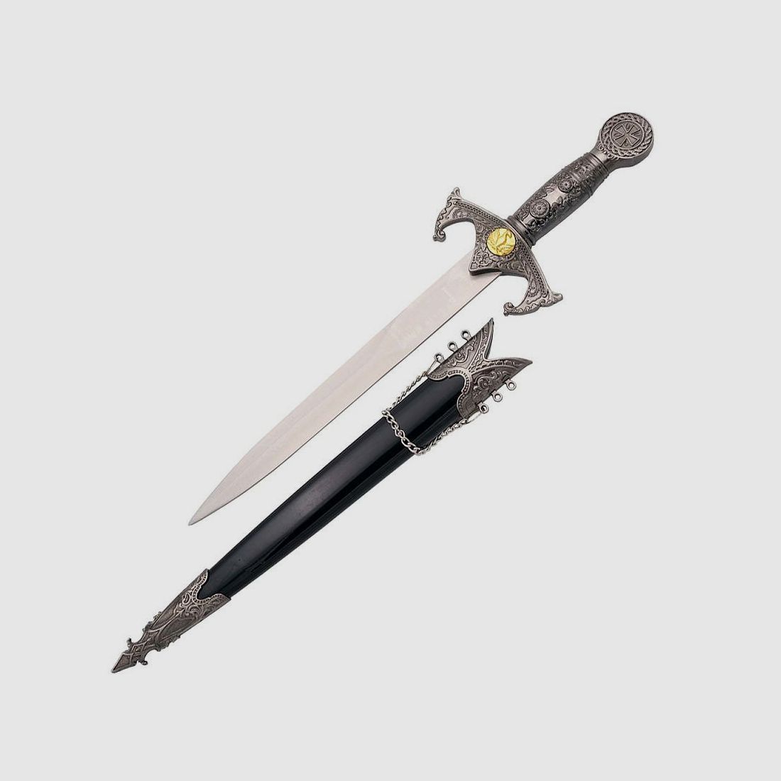 Templerdolch mit Scheide Mittelalter