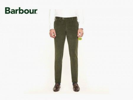 BARBOUR Chino-Hose aus Cord in Grün