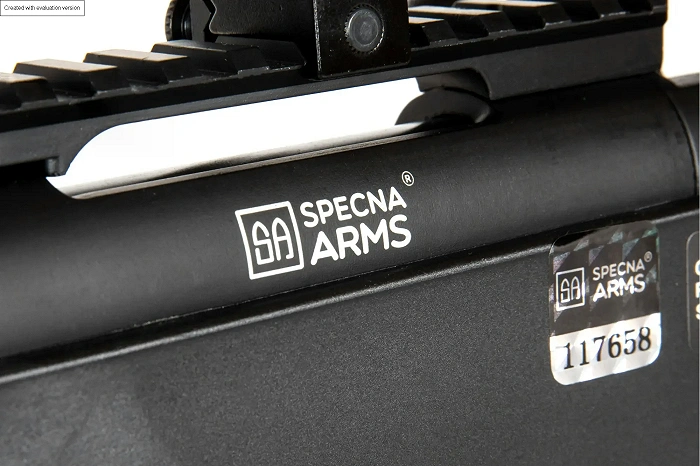 ASG-scherpschuttersgeweer SPECNA ARMS SA-S02 CORE High Velocity met richtkijker en tweepoot – Zwart, afbeelding 3 van 24
