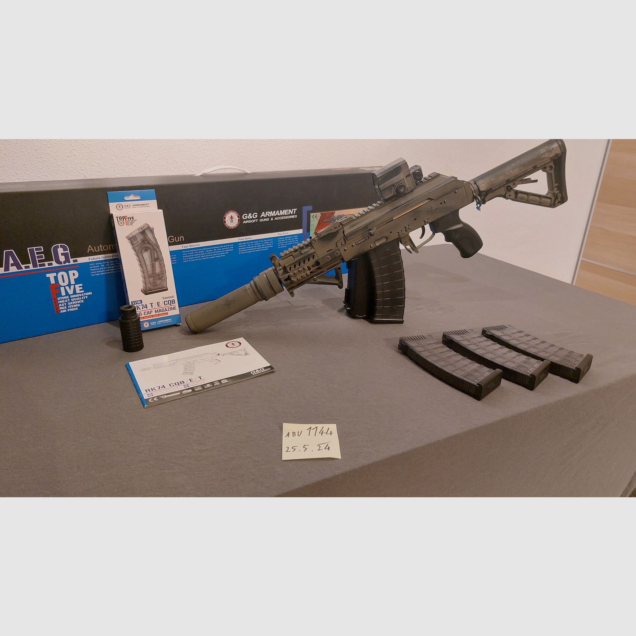 G&G Armament RK74 CQB AEG avec E. T. U. y compris accessoires, image 2 sur 6