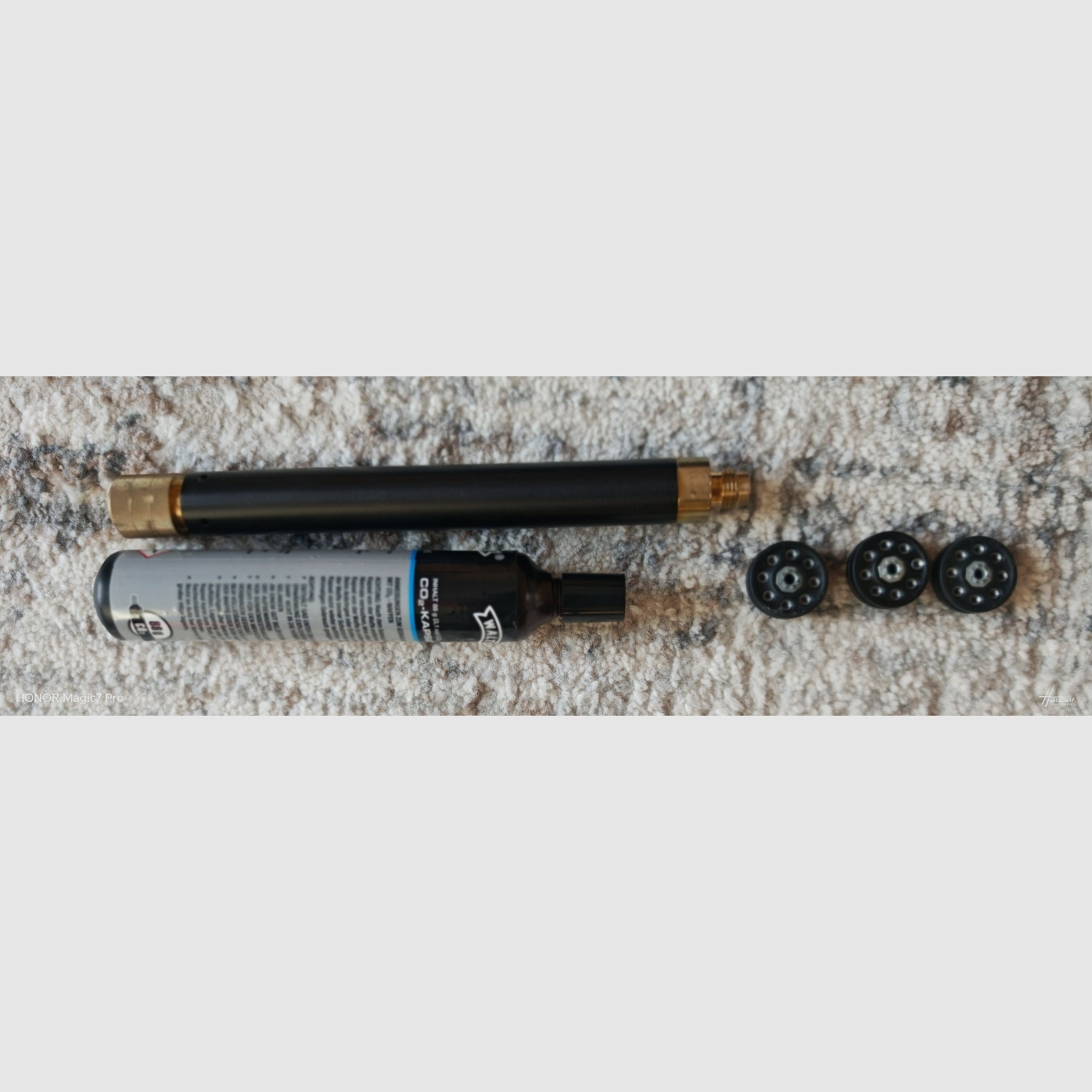 Hämmerli 850 CO2 carabine à air beaucoup d'accessoires, comme neuve !