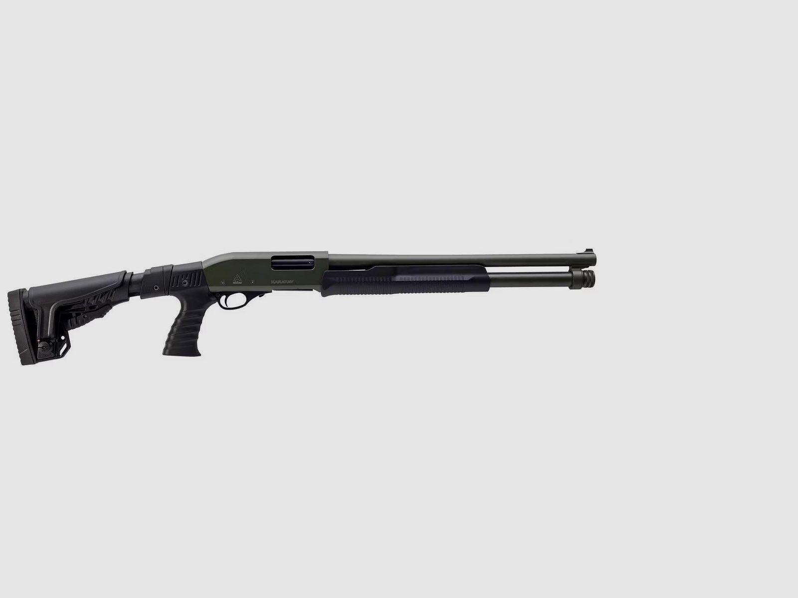 Akkar Karatay Pump-A. Telesc. Kal 12/76, 6+1 Schuss, OD Green