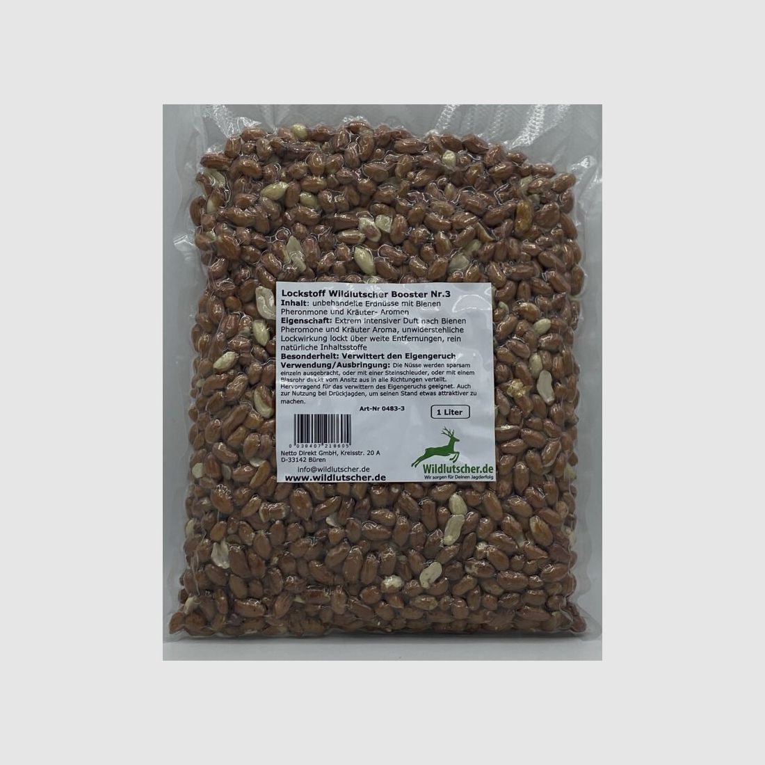 Wildlutscher Booster Nr.3 Nüsse mit Kräuter/ Bienen Pheromonen 1 l