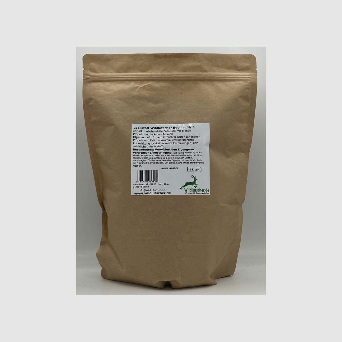 Wildlutscher Booster Nr.3 Nüsse mit Kräuter/ Bienen Pheromonen 1 l