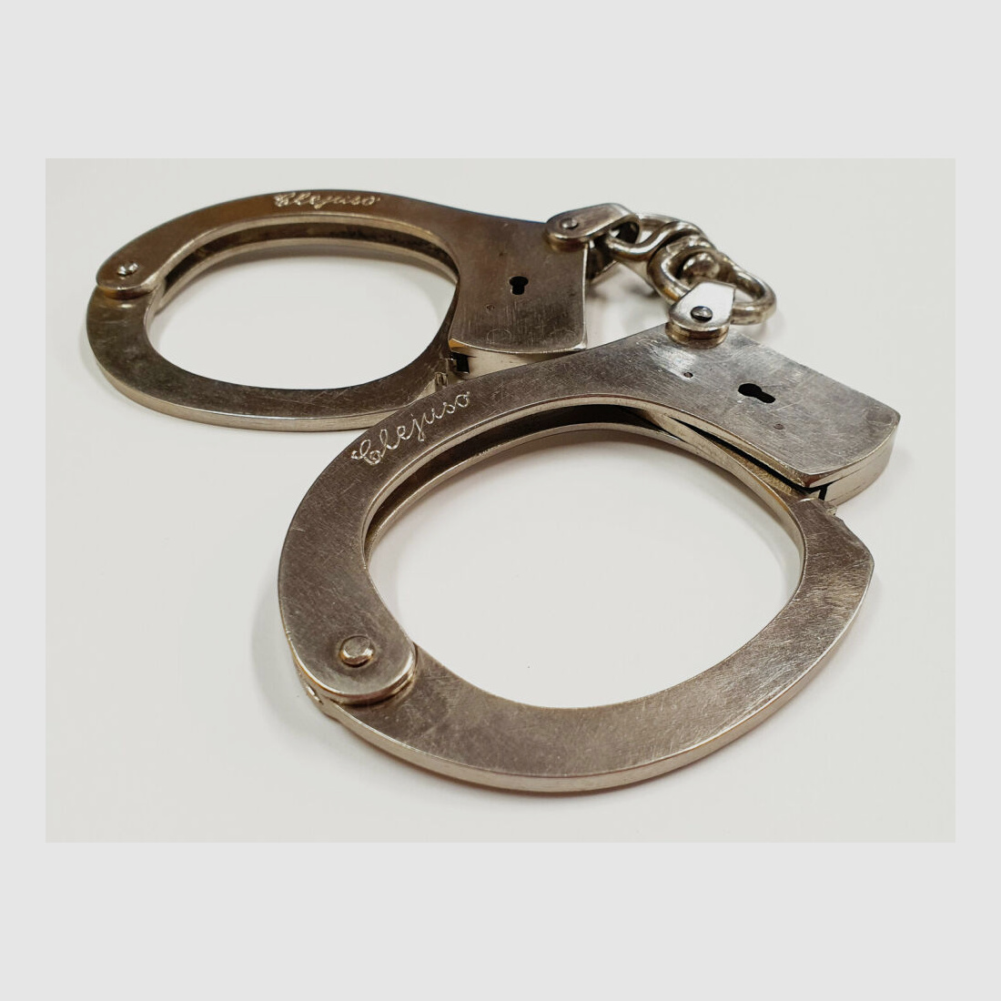 CLEJUSO Clemen & Jung e.K. Handfessel CLEJUSO No. 12 D , steel nickel plated Handschelle, Made in Germany, gebraucht