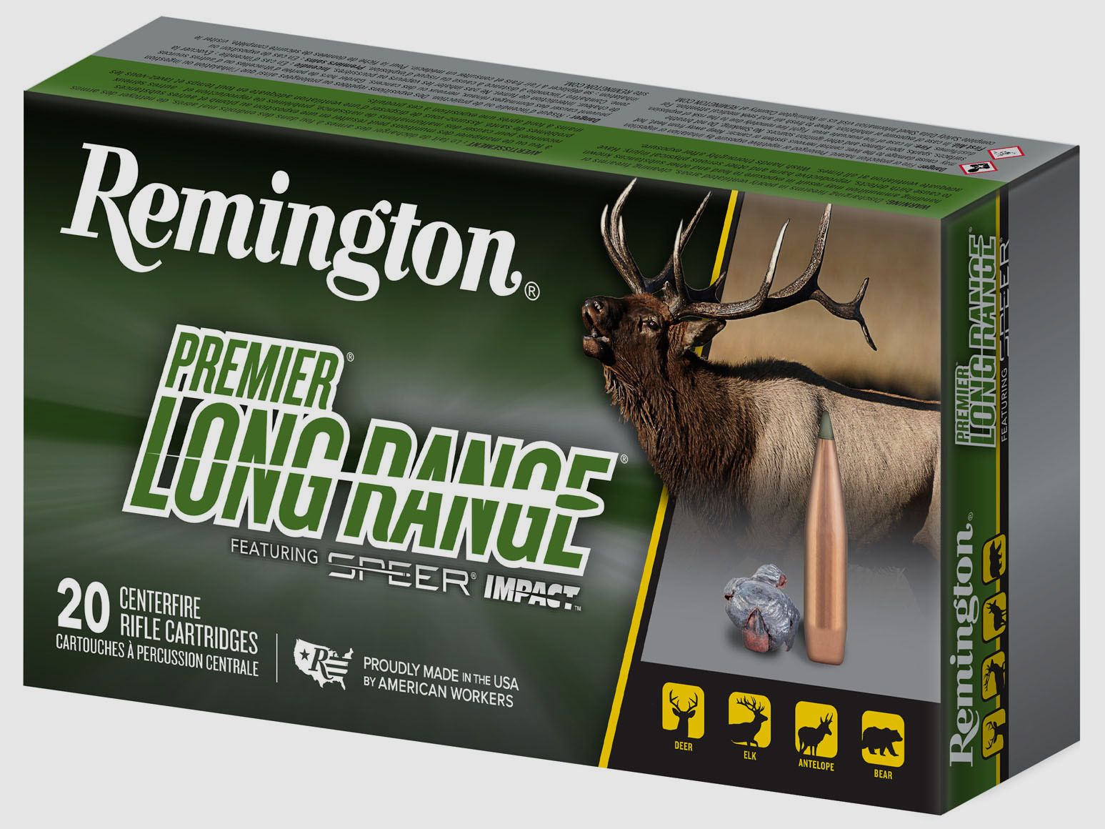Büchsenmunition REMINGTON PREMIER LONG RANGE Speer Impact – 6.5 PRC – 140 grains