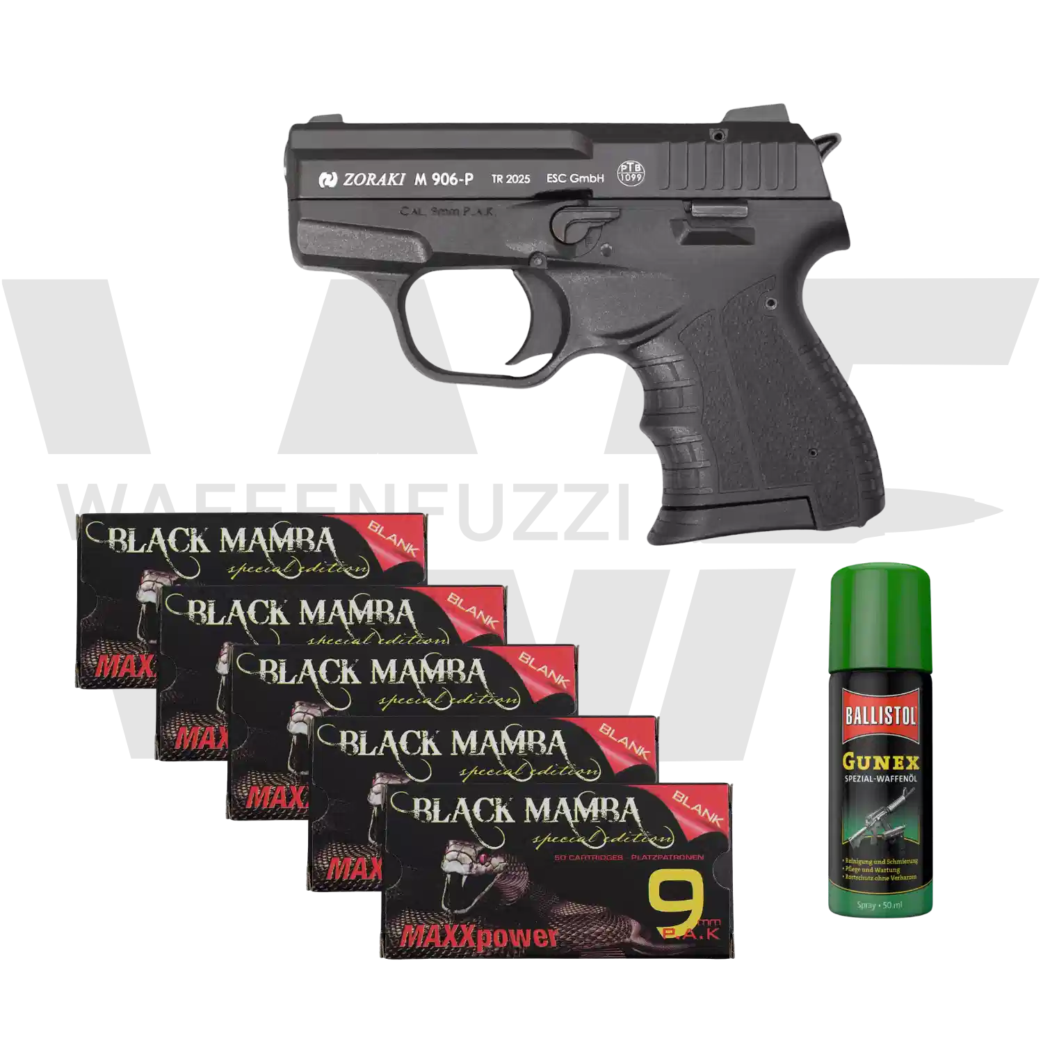 Zoraki 906 Pistola de Fogueo All Black S-Deal