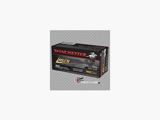 50 cartouches Winchester Laser 22LR 37.5gr HP
