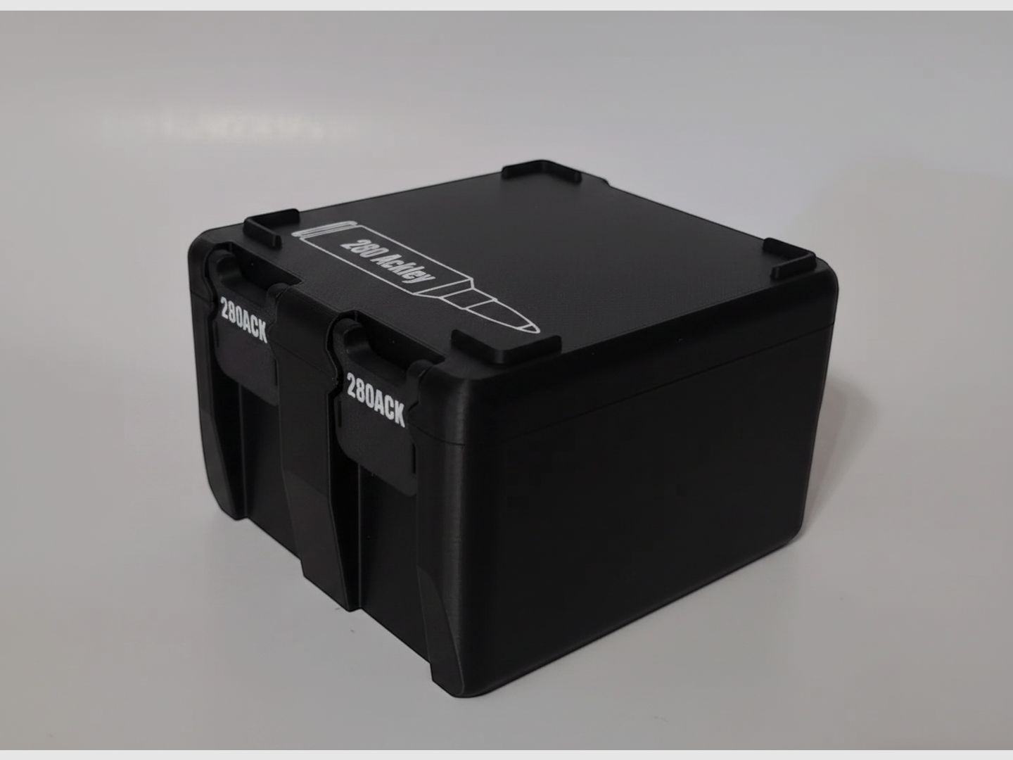 Filamelt Munitionsbox / 280 Ackley / 'Klapp- / Rastdeckel' / Patronenbox, Ammo Box
