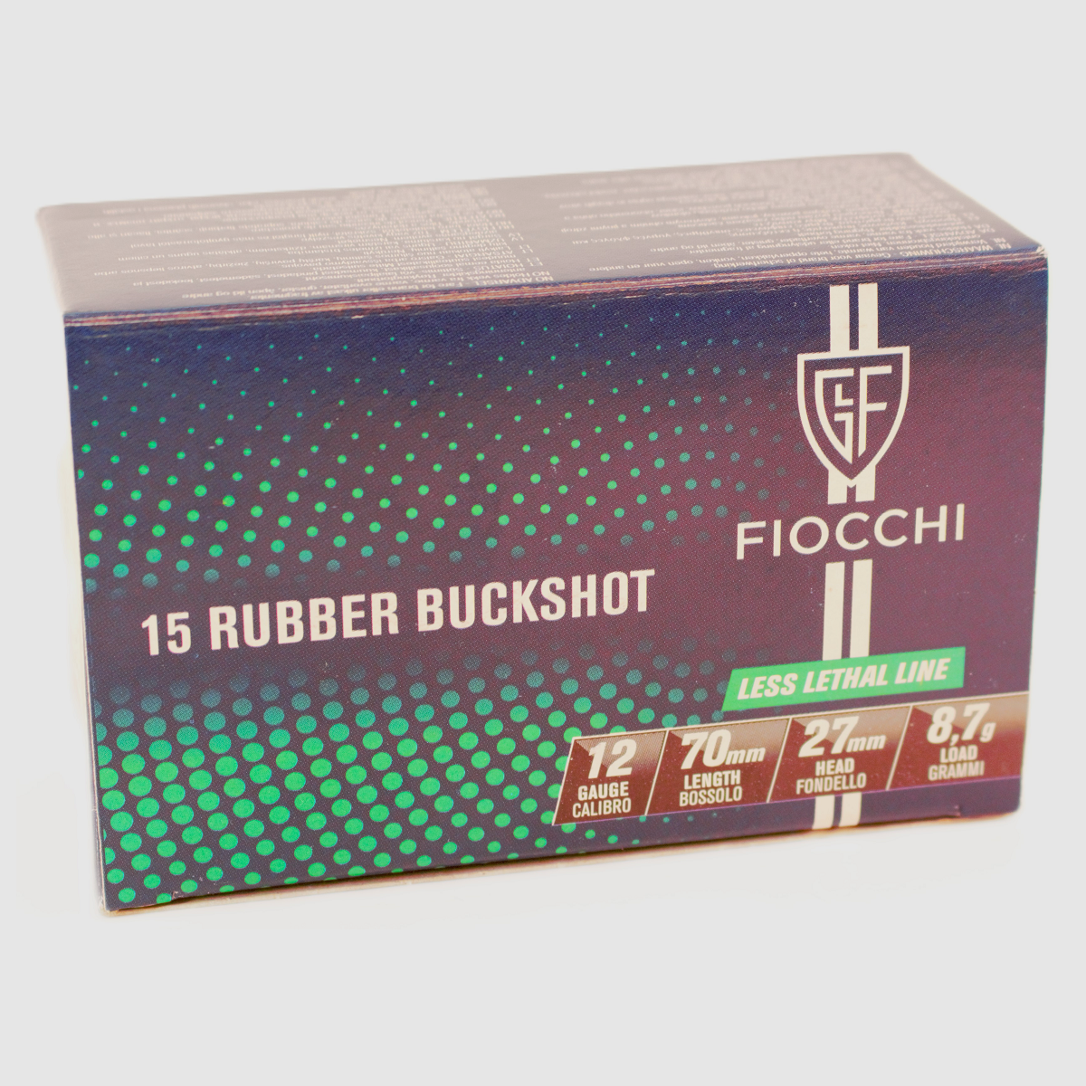 fiocchi 12/70 rubber buckshot