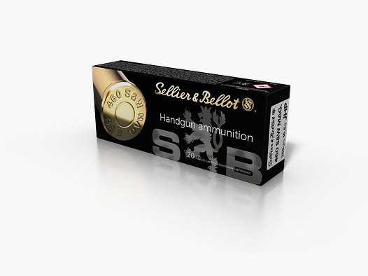 Sellier & Bellot Revolver Ammunition .460 S&W Mag. 16.5g Jacketed Hollow Point