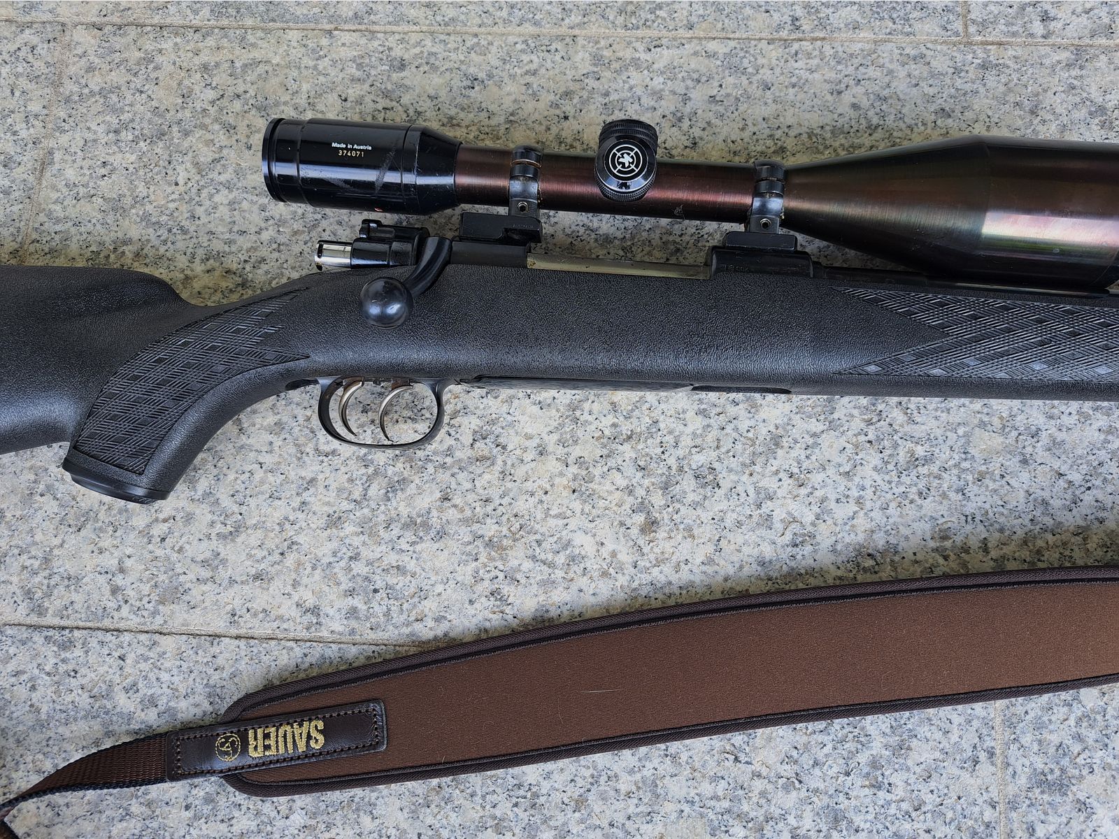 Mauser de chasse 8 x 57 IS métrique avec lunette Helia S 8 x 56 Kahles Vienne ainsi que sangle
