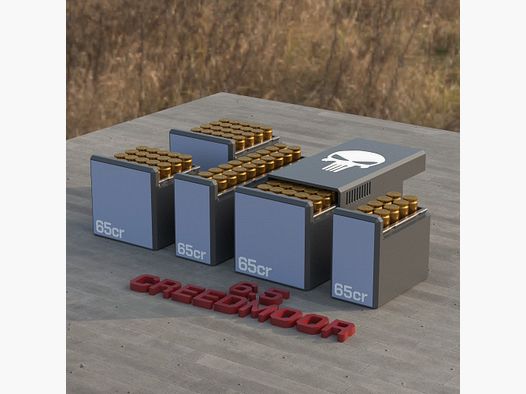 Filamelt ammunition box / Ammo Box 6.5 Creedmoor - cartridge box 'sliding lid' - 10 / 20 / 25 / 50 rounds