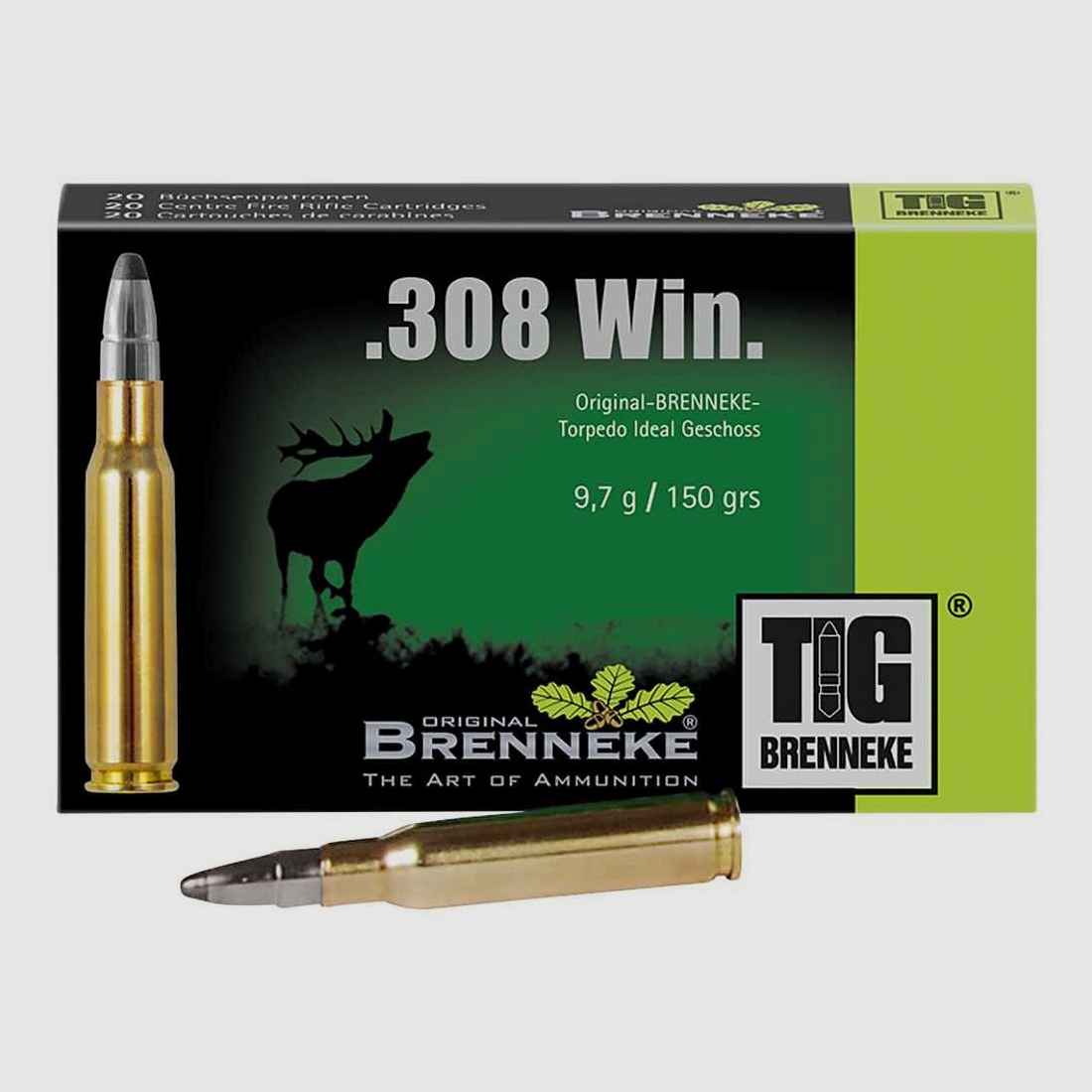 .308 Win. TIG 9,7g/150grs. Brenneke