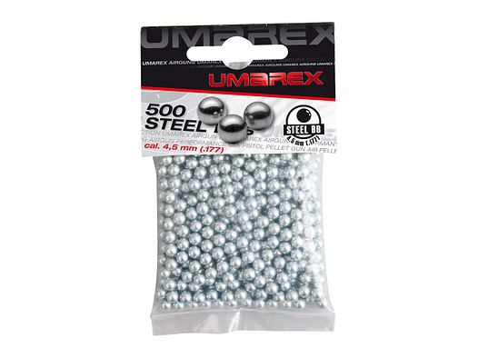 Umarex Stahl-BBs 4,5 mm (.177), 0,35 g, silber, 500 St., Polybeutel