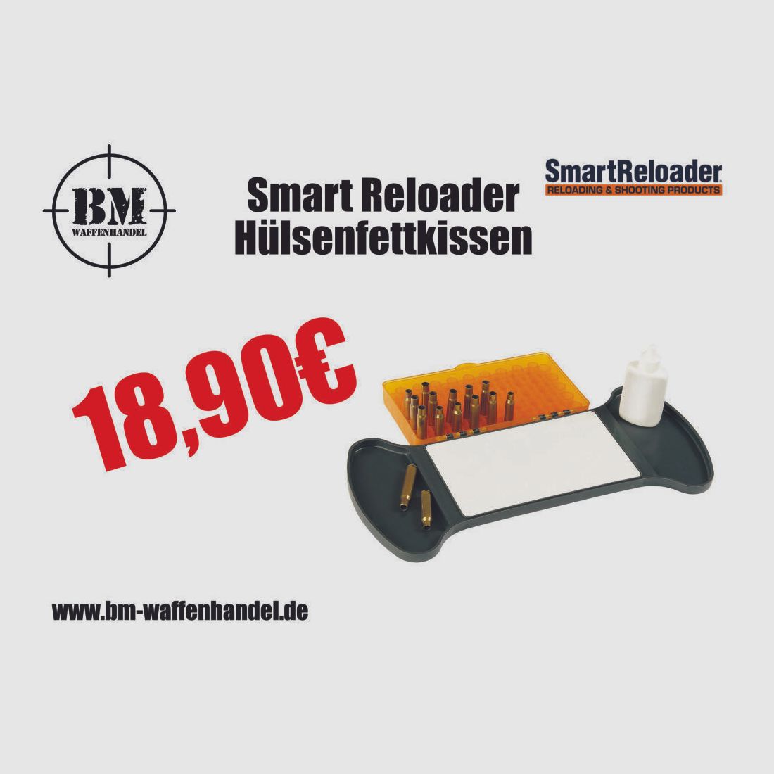 Cuscino di grasso per bossoli Smart Reloader SR104, immagine 1 di 3