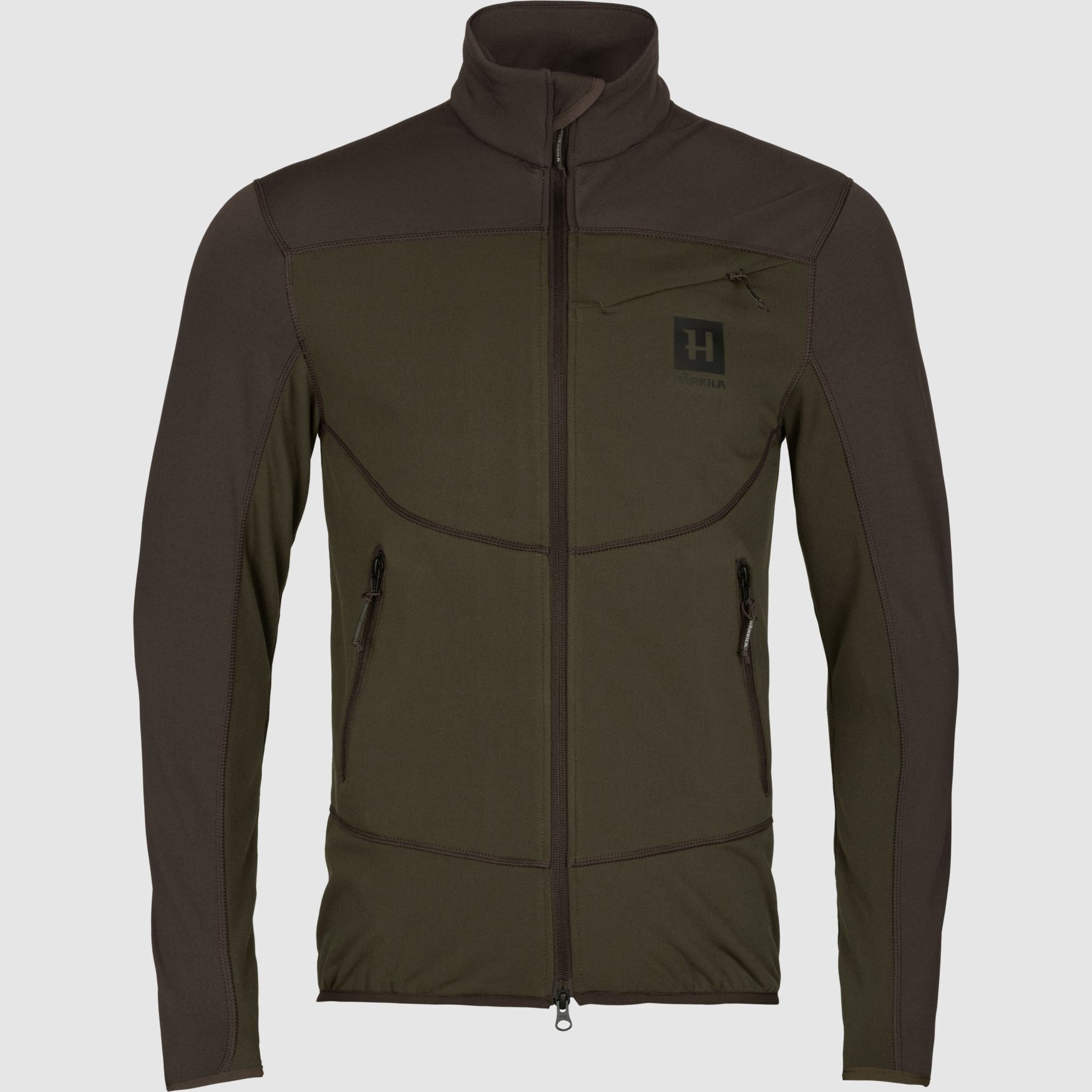 Härkila Olaf Fleece Jacket Men Willow Green/Shadow Grey 2XL
