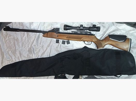 Mercury  Speedfire Luftgewehr inkl. Zielfernrohr 3–9x32 ,3 Magazine und Tasche