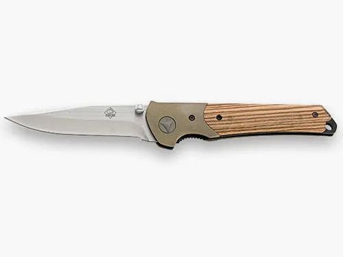 PUMA TEC Einhandmesser (D2 Carbonstahl/Zebrano)