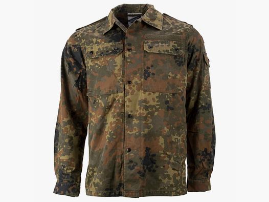 Bundeswehr Original BW Feldbluse Tropen flecktarn gebraucht