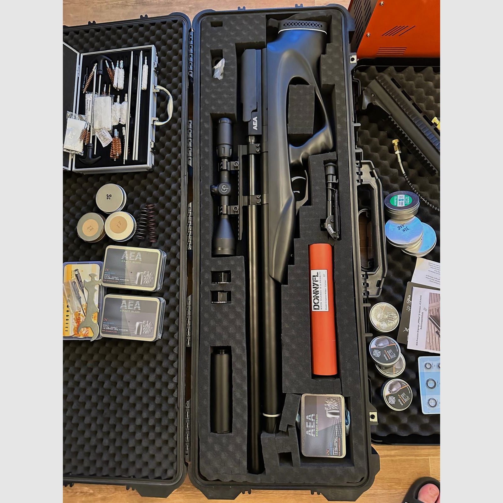 AEA Airgun HPMAX (9mm) & AEA Challenger Bullpup .50 Compressore