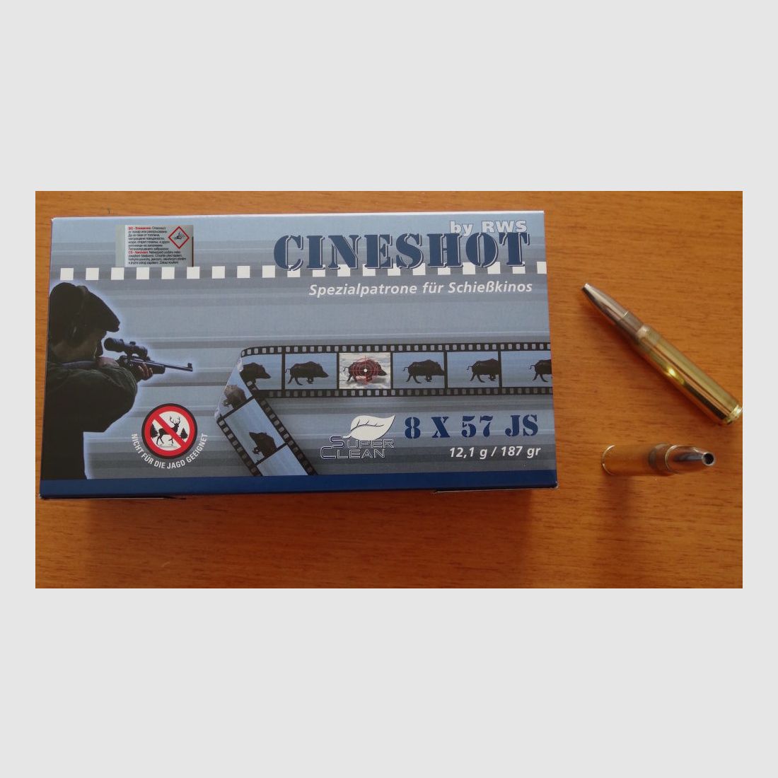 RWS- Cartuchos: 8x57 JS, RWS Cineshot