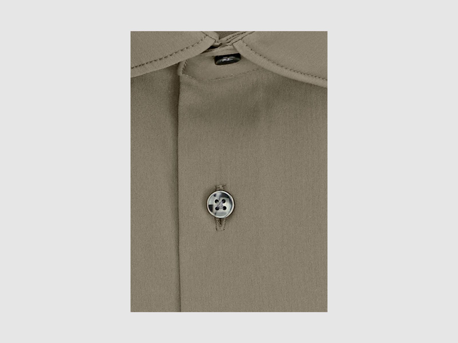 SEIDENSTICKER Twill Performance-Hemd in Slim mit Kentkragen Grün