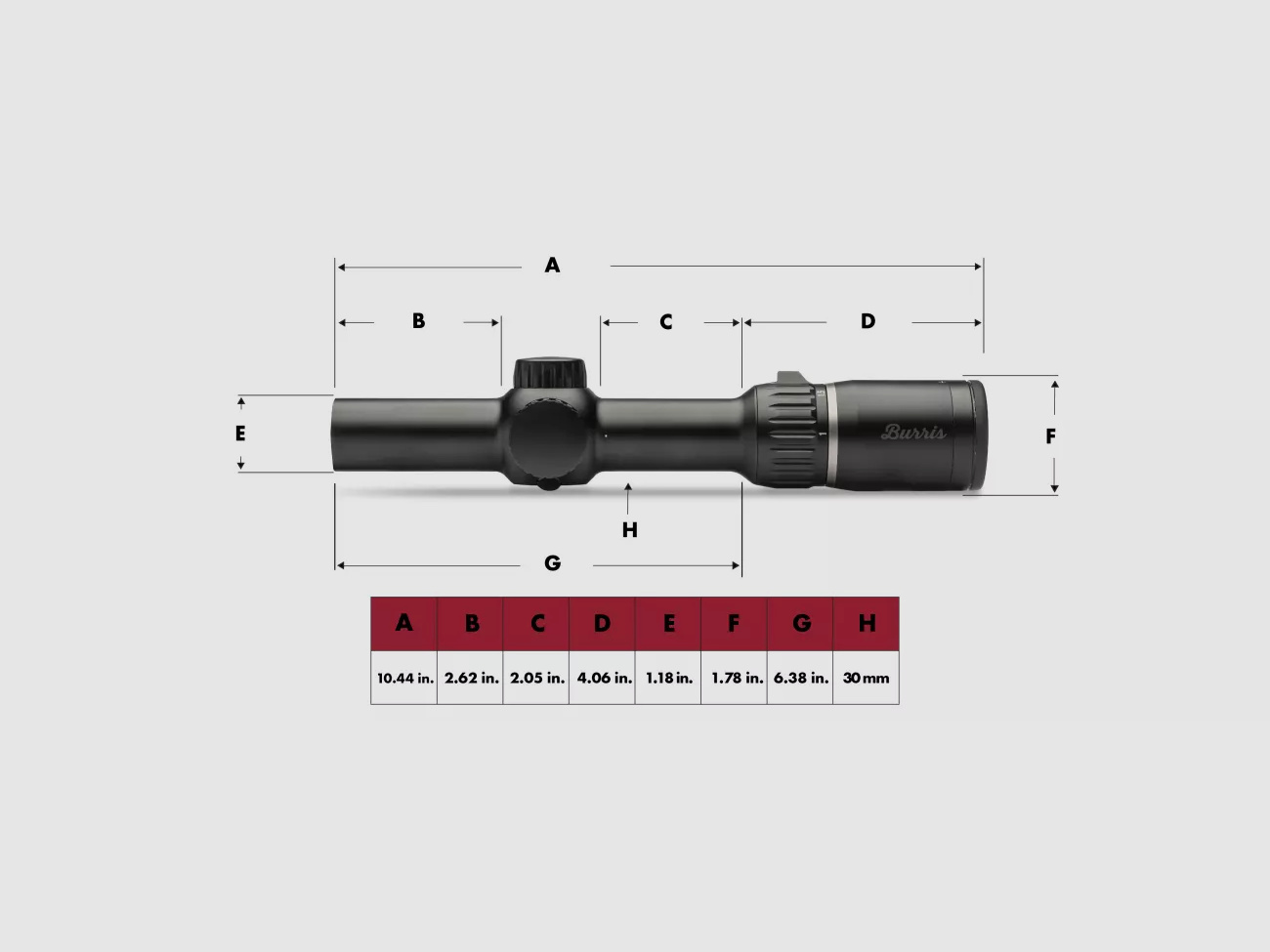 Four X 1-4x24 LA. 4A - 2.BE, 30mm Rohrdurchm.
