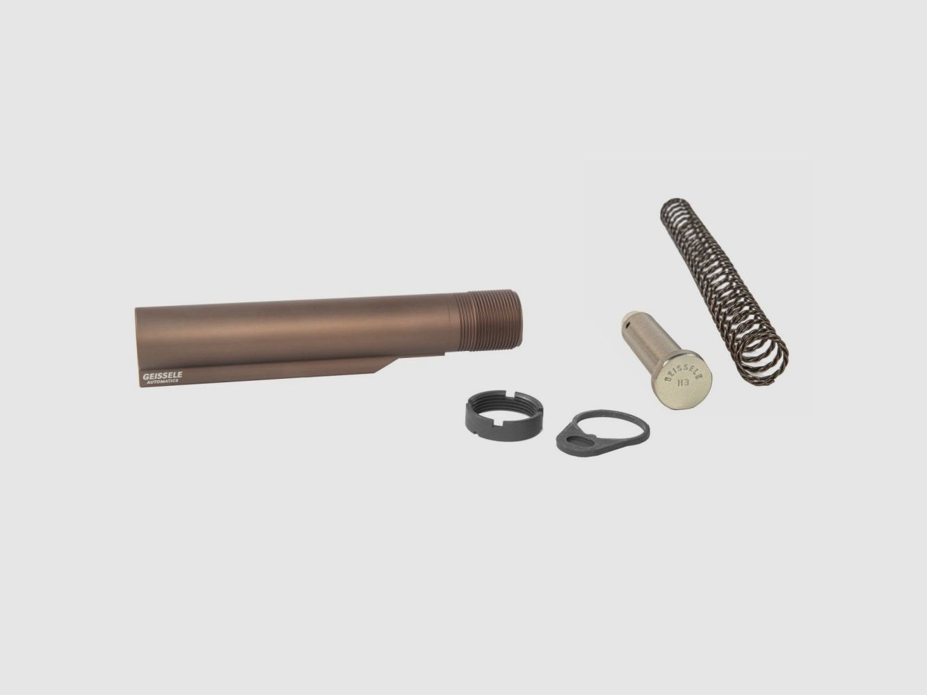 Premium MIL-SPEC Buffer Tube Assembly with Super 42, H3, 7075-T6, AR-15/M4, DDC
