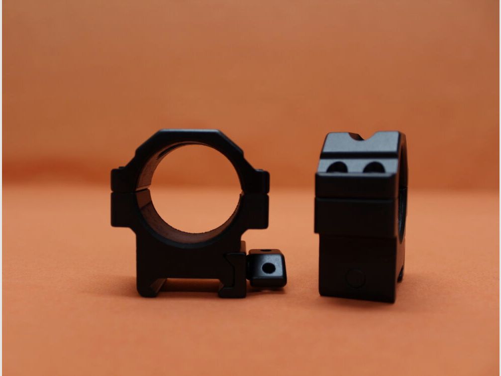 UTG - Leapers UTG QD Montageringe 30mm Low (RG2W3104) Twist Lock Alu schwarz für Picatinnyprofil BH=10mm