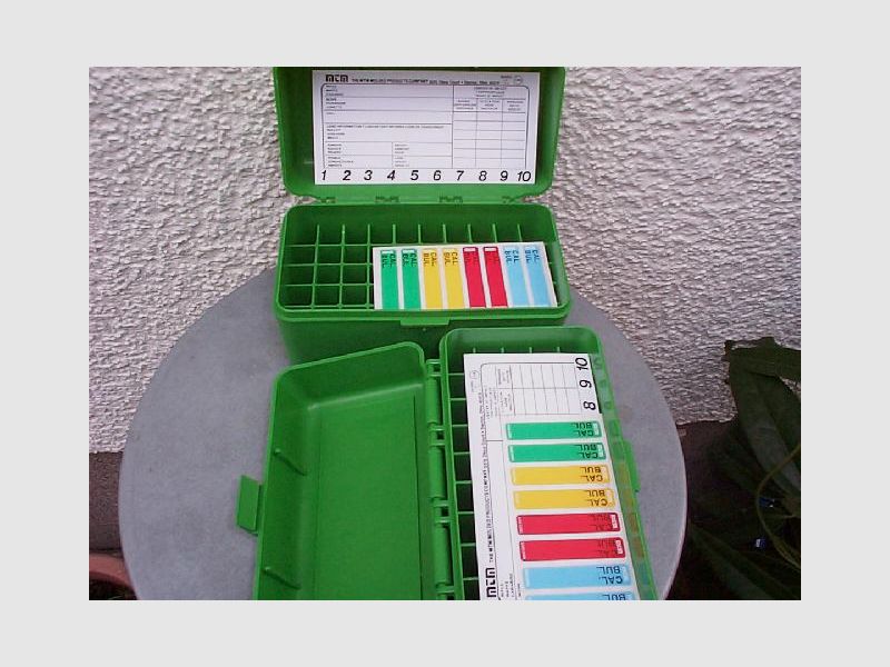 " Mit Scharnier " MTM-RL-50er CASE-GARD Patronenbox für.30-06 Sp / 8x57 IS / 6,5x55/ 7x64 Bren u.v.m