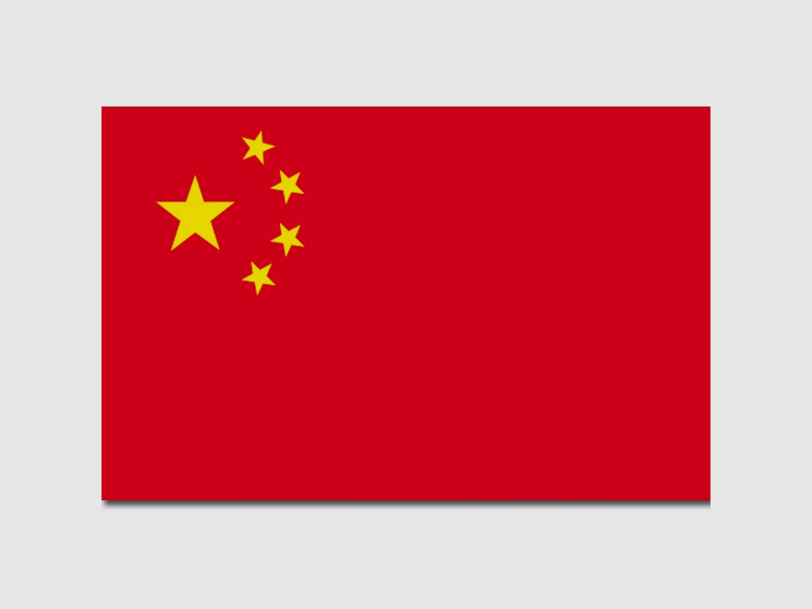 Drapeau inconnu de la Chine