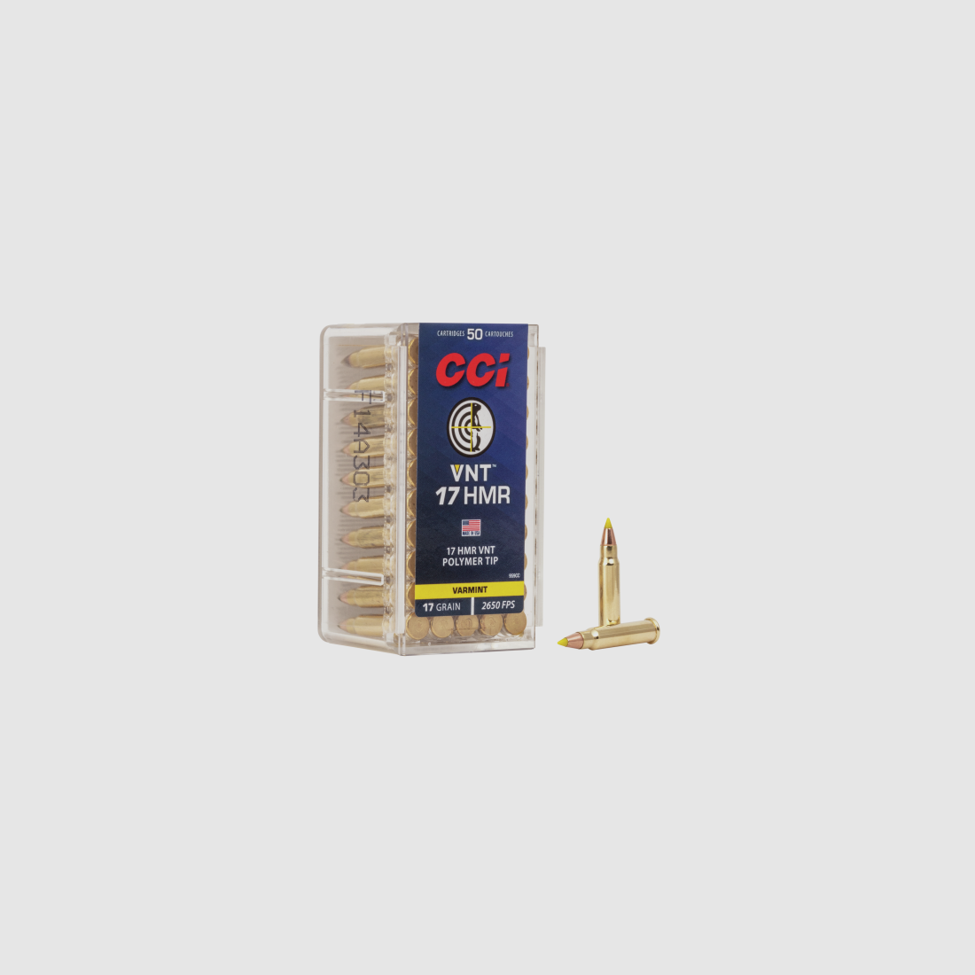 CCI Kleinkalibermunition .17 HMR 1,1g VNT