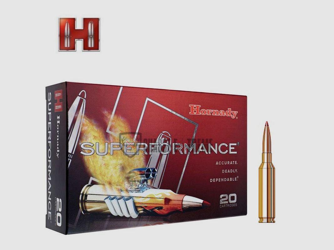 20 Patronen HORNADY Superformance Kal. 6mm Creedmoor 90 Gr GMX