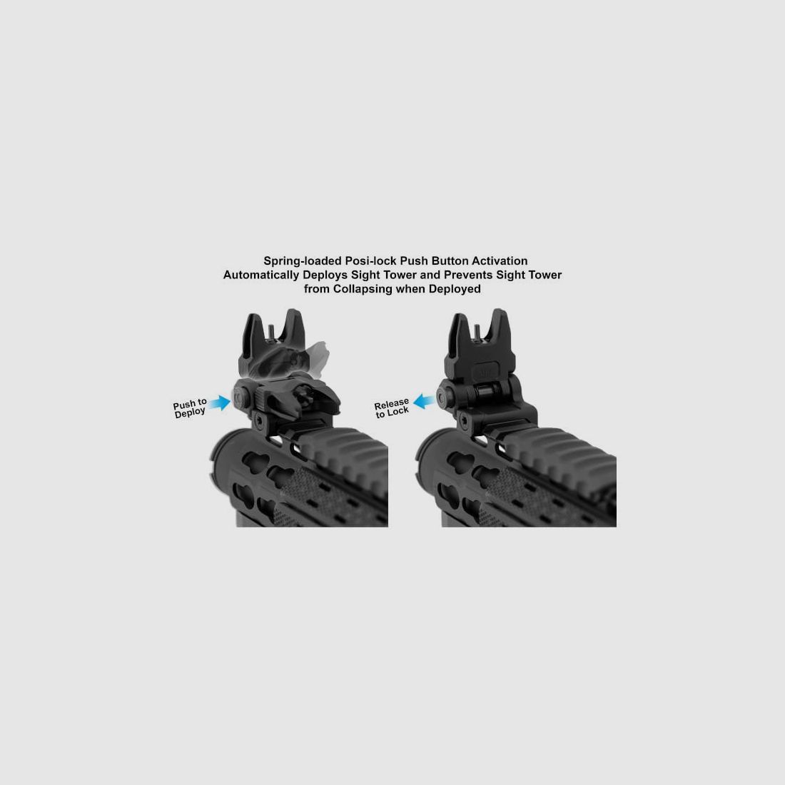 UTG® ACCU-SYNC® Korn mit federbelastetem Klappmechanismus, Bild 3 von 6